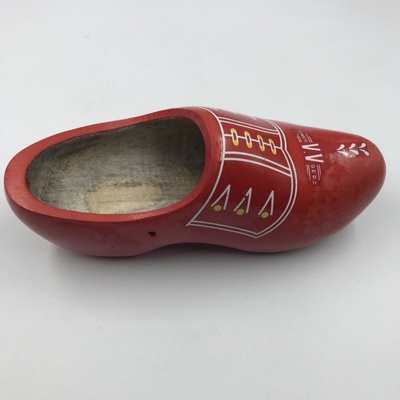 Dutch VV Ged Wooden Clogs Klompen Dancing - Picture 2 of 8